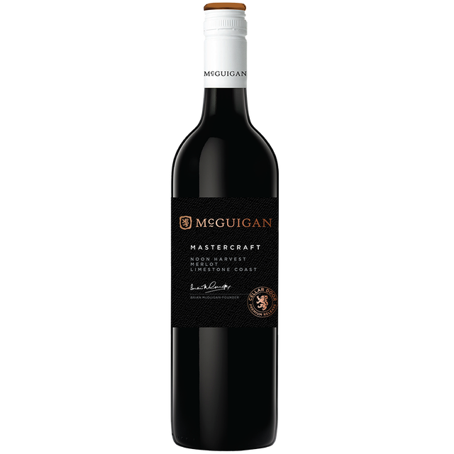 750 ml wine bottle McGuigan Mastercraft Noon Harvest Merlot image number null